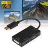 3-in-1 Adapter Displayport to HDMI/VGA/DVI Multifunction High Definition Converter Cable