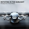 Corunkeer Car Air Freshener, Drone Solar Energy Rotating Aromatherapy Al