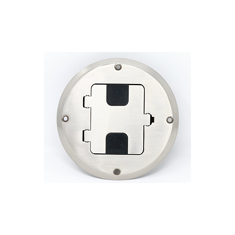 RiteAV Cat6 Shielded Ethernet Coax Cable TV Floor Box -