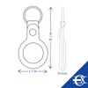 EUROXANTY Case for Airtag Leather Key Fob Key Finder Elegant