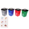 Hohopeti Miniature Garbage Can Model Educational Thickened Desktop Waste Bin