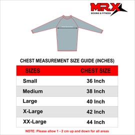 MRX BOXING & FITNESS Men’s Compression Shirts Athletic Gym Training Workout Rash Guard Full Sleeve Base Layer Top Black Medium