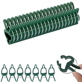 100PCS Plant Support Clips, Reusable Plant Vine Clips, Gentle Flower Plant Clamps for Supporting Vine Climbing Plants, Gardening Lever Loop Gripper Clips Help Stems Vines Grow Straight Upright