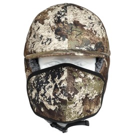 EDTREK Waterproof Trapper Hat with Face Mask for Coldest Conditions - Backcountry Winter Bomber Hat(Strata camo, X-Large)