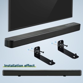 Universal Soundbar Wall Mount for Sony S100f, Sturdy Soundbar Bracket for Sony, with Luminescent Remote Slicone Cover