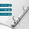 Economy 3-Ring Binders, 1 Inch, Round Rings, 200 Sheet Capacity,