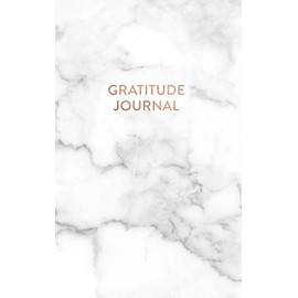 Gratitude Journal: Smokey White and Gray Marble - Daily Gratitude Journal for Women and Teen Girls (5 x 8 - 100 pages)