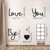 Love You Bye Sign, Wooden Wall Sticker Decor Express Love