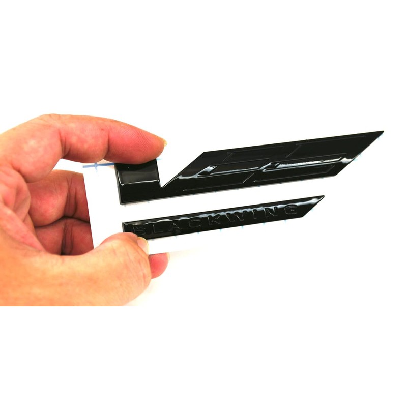 V-Blackwing Emblem V-Series Black Out Blackwing Badge Chicklet V Logo