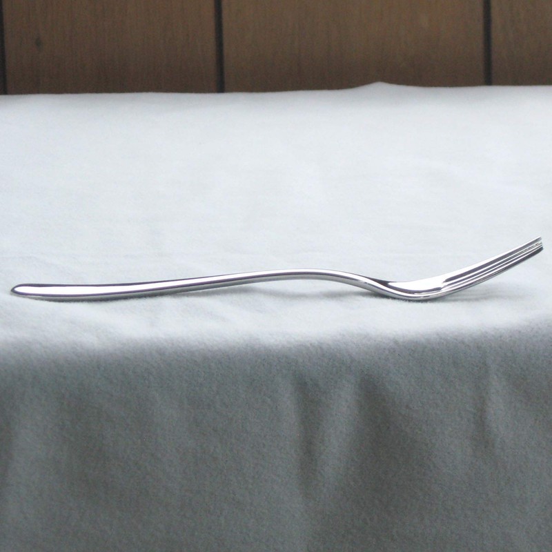 Nagao MIGAKI Curry Spoon Pasta Fork Set, 18-8 Stainless Steel,