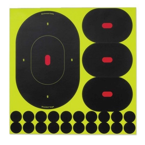 Birchwood Casey Shoot-N-C Targets: Silhouette Shoot-N-C 7" Oval Target (10)