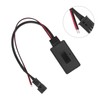 Car Bluetooth5.0 AUX Module 3Pin ABS Black Wearproof Replacement for