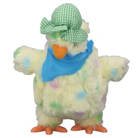 Srliya Electronic Plush Chicken Toy, 3 Eggs, Dancing Music, Stuffed Animal Chicken for Children (30 cm)