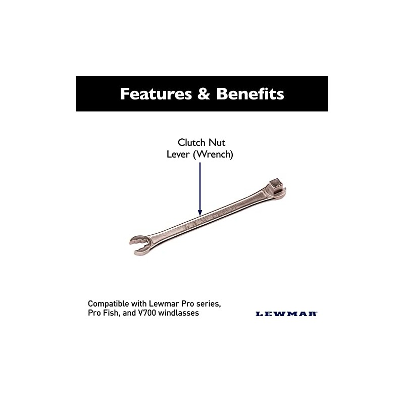 Lewmar Clutch Nut Lever (Handle/Wrench) Kit for Installation/Tensioning of Windlass