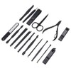 16pcs Stainless Steel Nail Clipper Eyebrow Scissors Pedicure Knife Manicure