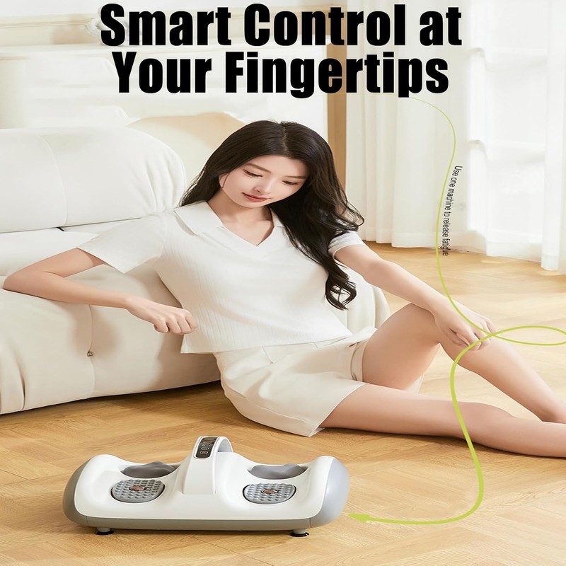 Heated Foot & Leg Massager – Adjustable 2-in-1 Foot Massage