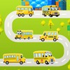 54 Pcs School Bus Cut-Outs Double Printed Paper Decor for