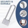 Lengthened Padlock with 3 Keys, 40mm Long Shackle Padlock High