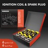A-Premium Yellow Set of 12 Ignition Coil Pack and Iridium