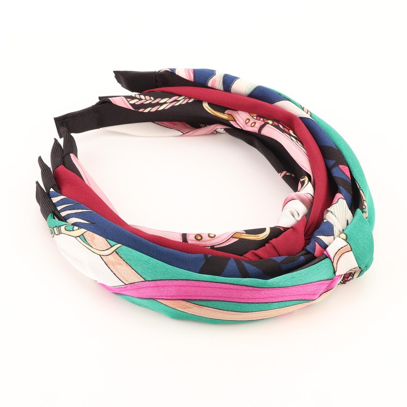 Dreshow Women's Boho Headband, Printed Headbands, Knots, Twisted Elastic Head