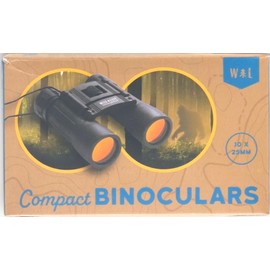 Wildlife Outdoor Adventures Compact Binoculars 10x25 Foldable for Kids 8+ Perfect for Travel Camping