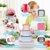 DaCool 4 Pack Kids Stainless Steel Snack Containers with Lids