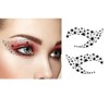 Nirbffo Black Star Temporary Eye Tattoos 5Pair