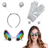 Pack of 3 Alien Costume, Alien Headband and Alien Glasses