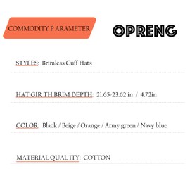 Opreng Adjustable Unisex Hip-Hop Docker Hats Beanie Sailor Cap Worker Hat Sailor Rolled Cuff Harbour Hat (US, Alpha, One Size, Army Green)