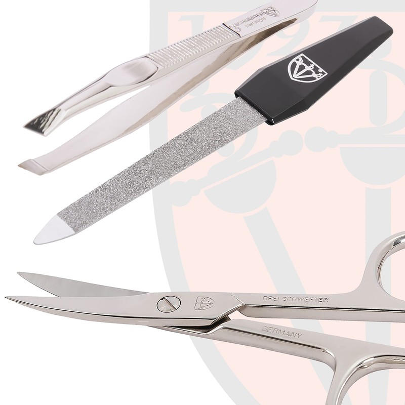 DREI SCHWERTER Germany Venezia Manicure Set 3-Piece Leather