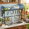 MOUKABAL Dish Drying Rack - Stainless Steel Over The Sink