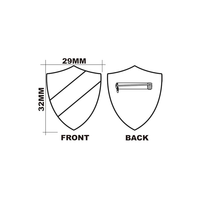 Prefect Shield Badge Lapel Pin (Green)