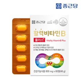 Jongkundang (Hyundai Hmall) Chong Kun Dang Vitality Vitamin B Plus 60 Tablets - 1 Box (2 Months Supply)