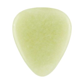 Indian Aventurine Stone Guitar Or Bass Pick - 3.0 mm Ultra Heavy Gauge - 351 Shape - Specialty Handmade Gemstone Exotic Plectrum - 1 Pack