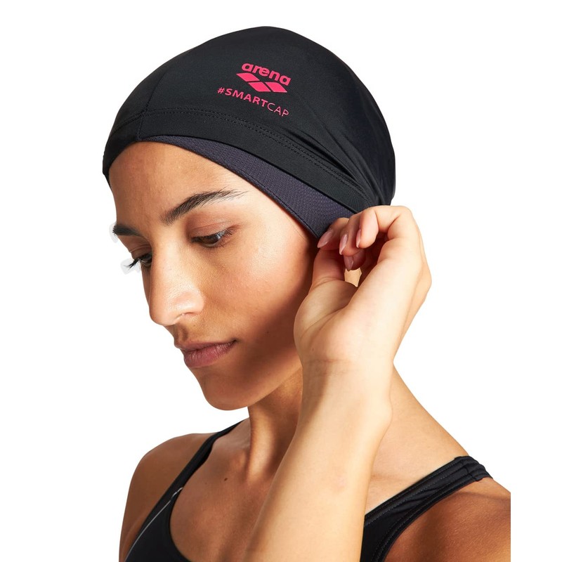 ARENA SMARTCAP, Cuffia Donna, Nero, Taglia Unica