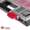 KADAX Organiser, Tool Box Made of Plastic, Small Parts Magazine