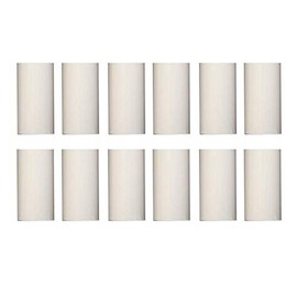 Creative Hobbies 1 3/4 Inch Tall White Plastic Candle Covers Sleeves Chandelier Socket Covers - Pack of 12 - Slip Over E12 Candelabra Base Sockets