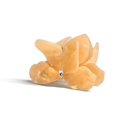 Flower Hair Claw Clips,Acetate Flower Hair Clips Cute Large Hawaiian Claw Clips for Women,3.82 Inch, Durable Design for Thick or Thin Hair (Yellow)