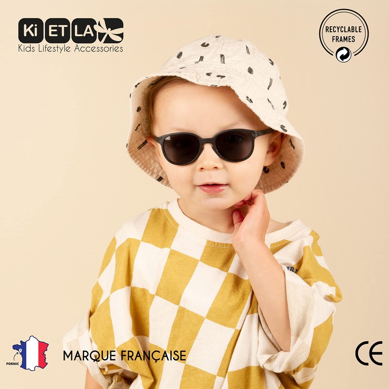 Ki ET LA Unisex Kids Wazz Sunglasses, black