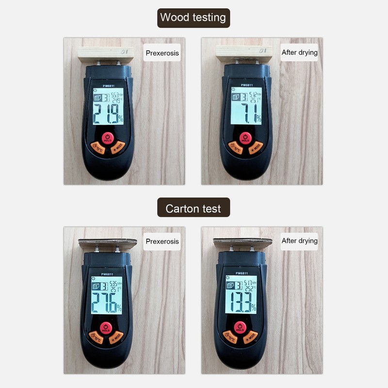 Wood Moisture Meter Woodworking Digital Water Leak Detector Damp Tester