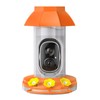 Hummingbird Feeder with Camera Solar Powered, AI Identify Bird Species,
