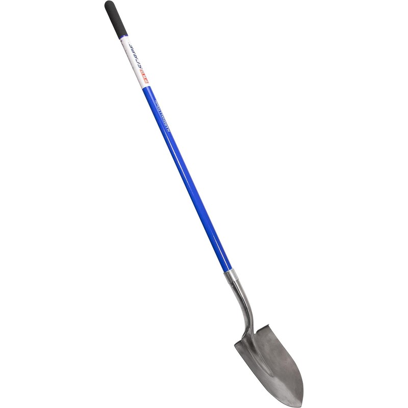MARSHALLTOWN Proscape Stainless Steel Shovels, Round Point Type, Fiberglass Handle,