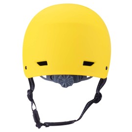 Tontron Adult Skate Helmet with Camera Mount Plate (Matte Sunny Yellow, Large)
