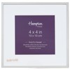 Hampton Frames MAYFAIR 4x4 (10x10cm) Silver Square Photo Picture Frame