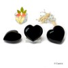 Eusice - Heart Black Tourmaline, Natural Stone Wellbeing, Handmade Cut