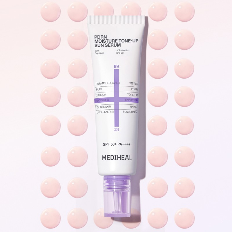 Mediheal [슈퍼적립] 메디힐 피디알엔 톤업 선세럼 (SPF 50+) 50ml, 2개