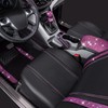CAR PASS Bling Rhinestone Car Seat Covers Leather Shining Diamond