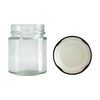 GPK4ALL 5oz Glass Jar with Metal Lids, Pack of 12