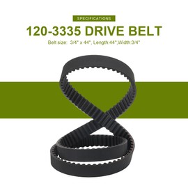 Honoyam 120-3335 Mower Synchronous Belt Replacement 44" x 3/4" for Toro Timemaster Exmark with 30" Deck Replaces 1203335 S-TENS 265-610 Fits 20199 20200 20975 20977 21199