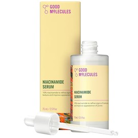 Good Molecules Niacinamide Serum 75ml - 10 Niamcinamide Balancing B3 Facial Serum for Acne, Enlarged Pores, Tone, Texture, Brightening, and Hydrating 